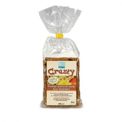 CRACKERS CRUSTY FROMAGE COURGE BIO 200G