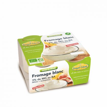 FROMAGE BLANC LISSE 3 4X100G GABO