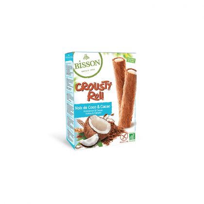 CROUSTYROLL CACAO COCO 125 G BISSON