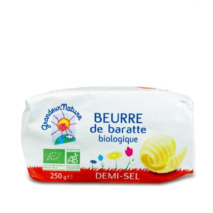 BEURRE BARATTE 1/2 SEL 250 G G.NATURE